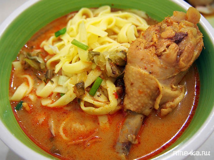 рецепты тайской кухни, суп као сой, тайские рецепты, тайская кухня